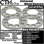 4X 12MM(1/2") Thick 5X4.25 (5X108) Universal Wheel Spacer Fit Jaguar Xk Xj Volvo. Fixed Price $27.31.