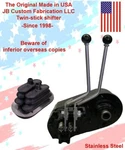 Jeep D-300 Stainless Twinstick Shifter W/boot Pn D300J. Fixed Price $173.00.