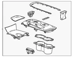 Genuine Gm French Roast Front Floor Console Trim Plate 84937562. Fixed Price $114.77.