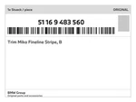 Genuine Bmw Trim Miko Fineline Stripe, 51-16-9-483-560 New. Fixed Price $532.08.