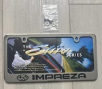 Subaru Impreza License Plate Frame Stainless Steel Silver Mirror Elite Series. Fixed Price $35.00.