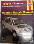 Haynes Toyota 4RUNNER Repair Manual 2003-2009 Diy Service & Maintenance Guide. Fixed Price $27.00.