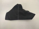 05-13 C6 Corvette Emergency Brake Boot Black Alcantara Leather White Stitching. Fixed Price $24.99.