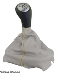 2005-2013 C6 Corvette 6-SPEED Leather Shift Boot Titanium Gray Yellow Stitching. Fixed Price $55.95.