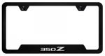 Nissan 350Z Logo Black Finish Notched Plate Frame Official Licensed. Fixed Price $37.95.