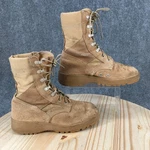 Mcrae Mil-spec 8" Military Combat Boots Mens 5.5 Wide Lace Up Mid Suede Tan. Fixed Price $79.99.