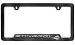 Gm Black Powder Coat License Plate Holder Frame Corvette Stingray Logo 19432768. Fixed Price $29.95.