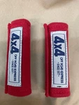 Jdm Cine 4X4 Off Road Express Red Babyseat Shoulder Pads / E-brake Handle. Fixed Price $9.95.