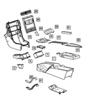 Genuine Mopar Center Console Bezel YB07XZAAA. Fixed Price $167.89.