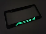 Glow Honda Accord License Plate Frame Style Stainless Steel W/ Screws And Caps. Fixed Price $25.99.