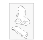 Genuine Mazda Parking Brake Lever Cover NF7R-64-43Y-04. Fixed Price $80.08.