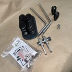 Jeep D-300 Stainless Twinstick Shifter W/boot & Black Billet Knobs Blem*. Fixed Price $145.00.