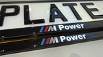 2 X Bmw Chrome 3D Gel Show Plates + Msport Power Number Holders. Fixed Price $57.18.