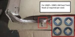 4 Nos Seat Arm Retainers! Fits Gm C10 Truck Impala Biscayne Nomad Bel Air Etc. Fixed Price $29.50.